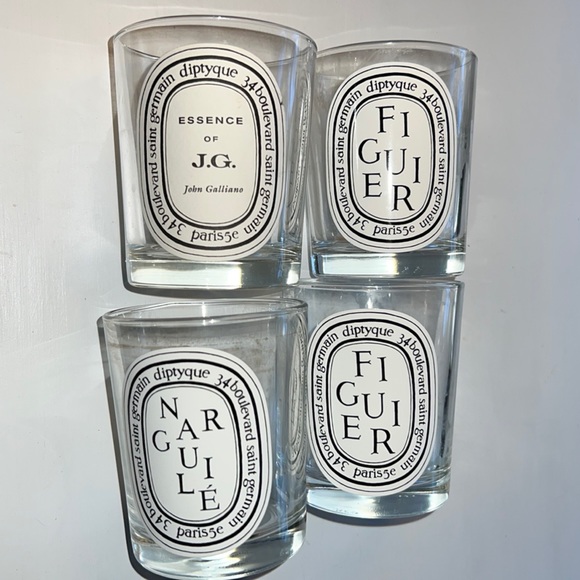 diptyque Other - Diptyque France Set of 4 Candle Glasses 6.5 oz.